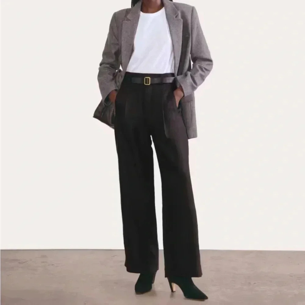 NWT Everlane Black Way High Drape Pant size 4 - Picture 5 of 9